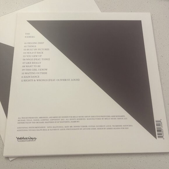 Oddisee - The Iceberg LP Vinyl Hip Hop - Pinwheel Pressing - Picture 2 of 4